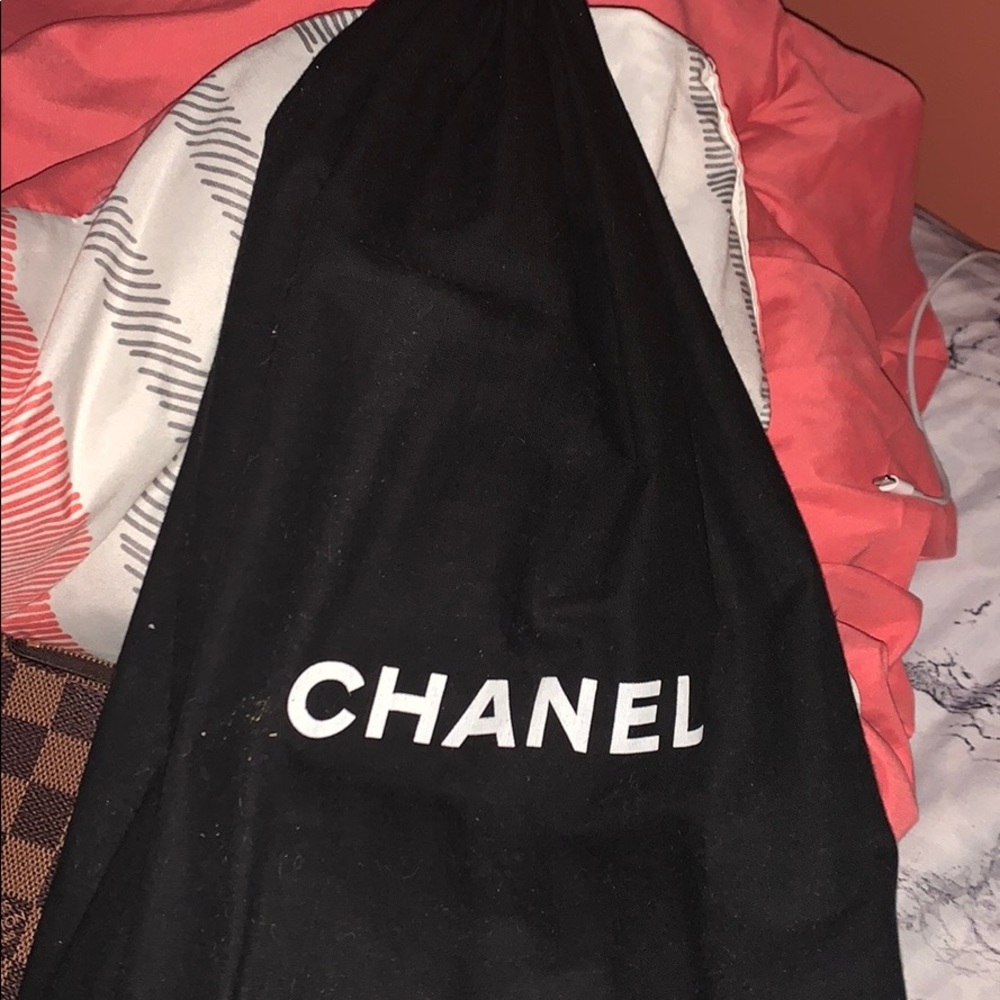Brown Chanel leather boots